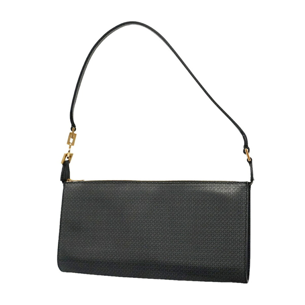 Salvatore Ferragamo bag/pouch, Gancini leather, black, women's.